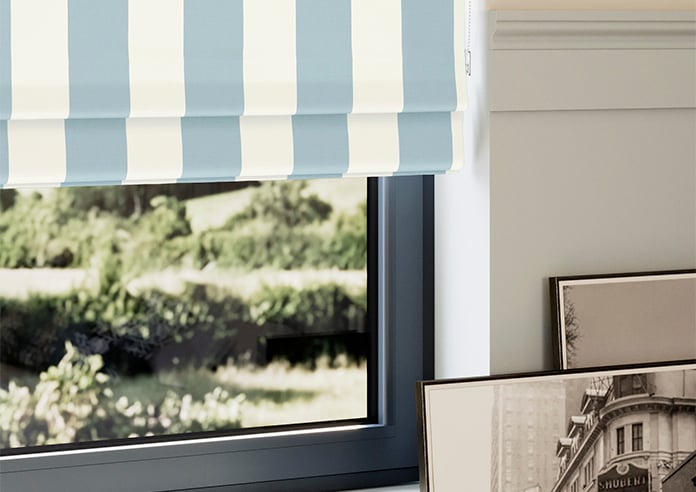 Laura Ashley Lille Stripe, Seaspray - Twist&Fit Roman Blind - Image 5